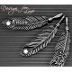 Luxury Feather Series - With Name Jewellery